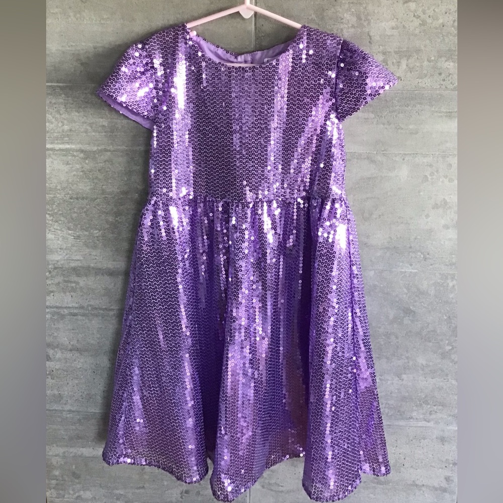 Joe Ella Purple sequin dress